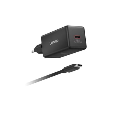 Chargeur mural Lenovo 65 W GaN USB-C UE Noir pour ThinkPad T16 Gen 4 21QN