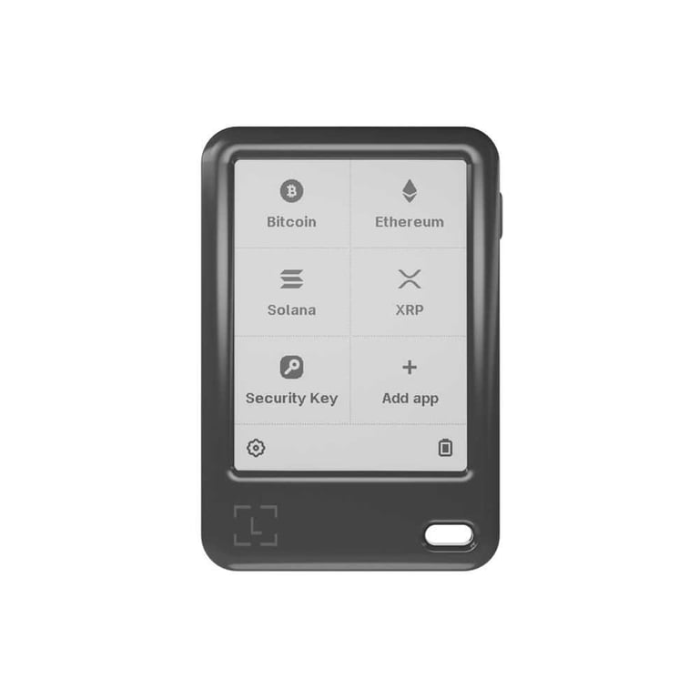 Cryptowallet Ledger Nano Gen5 écran e-ink tactile compact Noir - Neuf