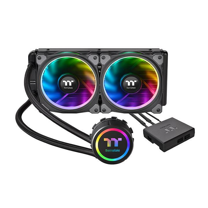 Thermaltake Floe Riing RGB 240 TT Premium Edition Bloc de refroidissement d'unité centrale par eau pour système de refroidissement pour : LGA1156 AM2 AM2+ LGA1366 AM3 LGA1155 AM3+... - vue 2