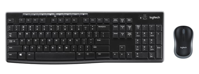 Logitech Wireless Combo MK270 clavier Souris incluse USB AZERTY Français Noir