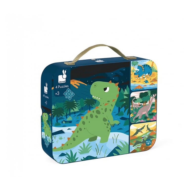 4 Puzzles évolutifs : 6 à 16 pièces Juratoys Janod - vue 4