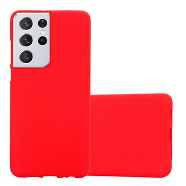 Coque pour Samsung Galaxy S22 ULTRA en FROST ROUGE Housse de protection Étui en silicone TPU flexible