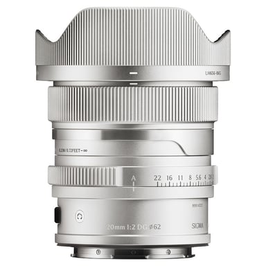 Objetivo SIGMA 20mm f/2 DG Contemporary Silver compatible con montura L