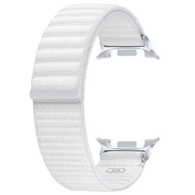 Correa de tela original para Samsung Galaxy Watch 8 (40/44 mm) / Classic (46 mm) - S/M - Blanco