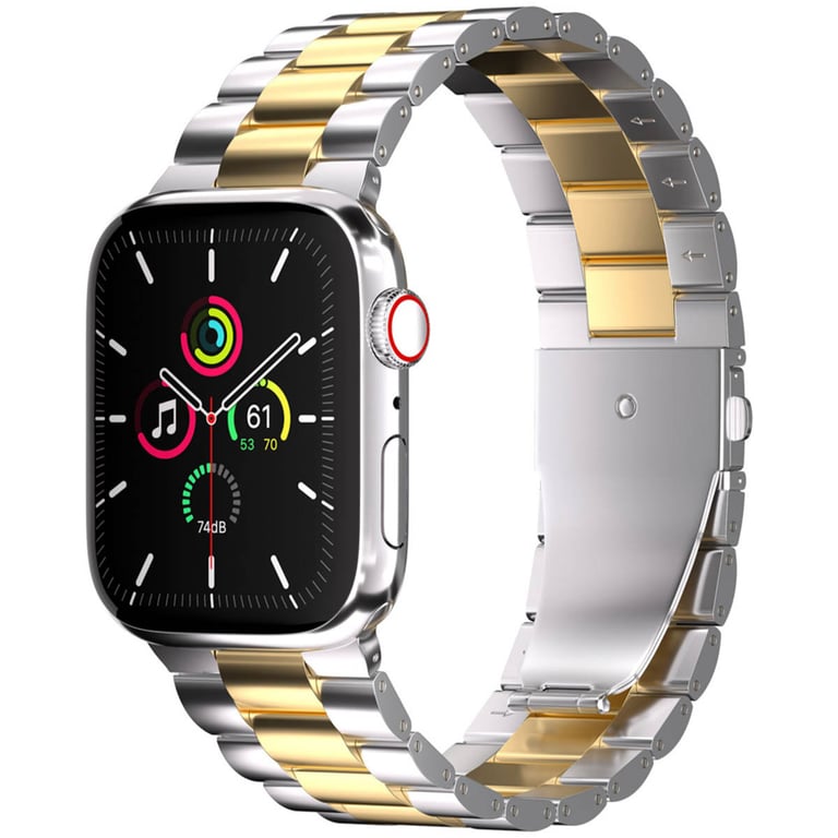 imoshion Bracelet en acier pour Apple Watch Series 1 á 9 / SE 384041 mm | Series 10 42 mm / Dorée Neuf