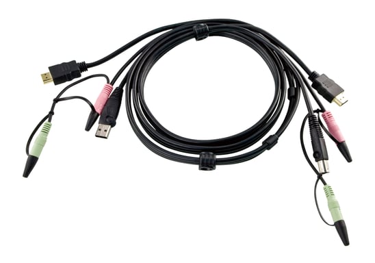 ATEN Cable KVM HDMI USB con audio de 1,8 m
