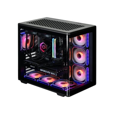 PC de bureau gamer Cooler Master M30 AMD Ryzen 9600X GeForce RTX 5070 12 Go 32 Go DDR5 SSD Gen4 2 To Noir - Neuf
