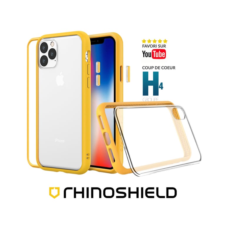 Funda RhinoShield compatible con [iPhone 12 Pro Max] Mod NX - Protección  delgada personalizable con tecnología de absorción de impactos [sin BPA] -  Amarillo - RhinoShield