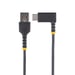 StarTech.com Cable de Carga USB-A a USB-C de 1m - Cable de Carga Rápida de Servicio Pesado USB Tipo C - Cable USB 2.0 - Cable USB Tipo C Acodado - Res