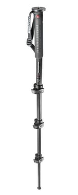 Manfrotto MPMXPROC4 monopod para cámara 1/4, 3/8'' Fibra de carbono Negro