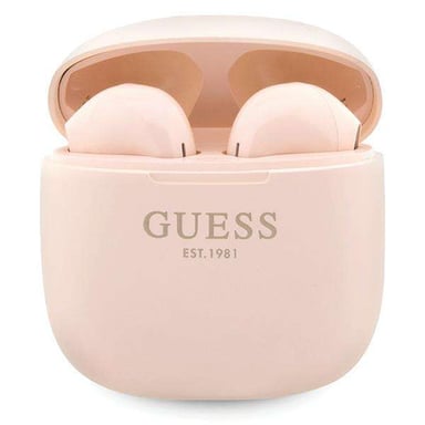 TWS Guess Classic EST Cuffie senza fili Logo Rosa