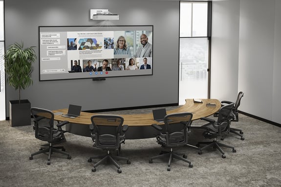 Epson EB-810E proiettore a ottica ultra corta 5000 ANSI lumen 3LCD 1080p (1920x1080) Bianco