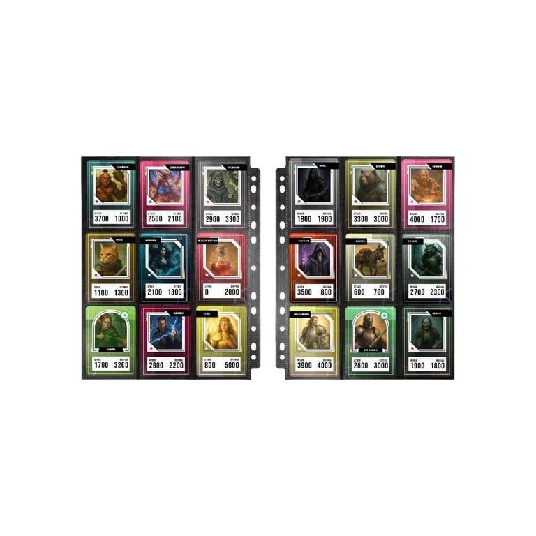Konix Feuille TCG Double face 9 pochettes par face 63×88 mm