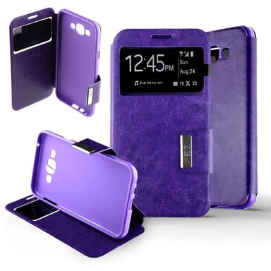 Etui Folio Violet compatible Samsung Galaxy E7