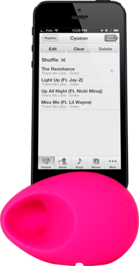 Amplificatore acustico Oeuf per Apple iPhone 5/5s/5C/SE, rosa