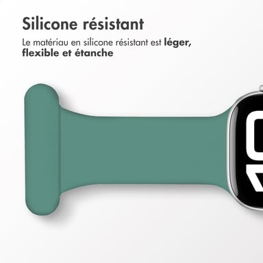imoshion Bracelet infirmier en silicone pour Apple Watch | 44/45/46/49 mm - Vert