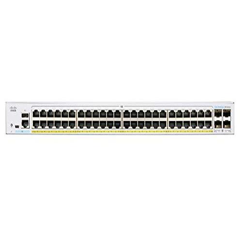 Cisco Business 250 Series CBS250 48P 4G Commutateur C3 intelligent 48 x 101001000 PoE+ + 4 x Gigabit SFP Montable sur rack PoE+ - vue 3