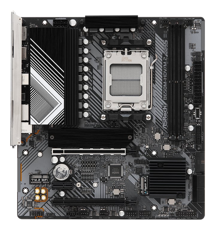 Asrock B650M HDV/ .2 AMD B650 Emplacement AM5 micro ATX Neuf - vue 3