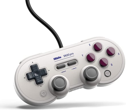 8Bitdo SN30 Pro Gris USB Manette de jeu Analogique/Numérique Nintendo Switch, PC