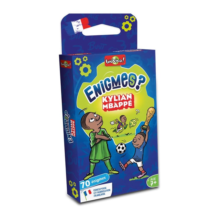 Jeu Classique Bioviva Enigmes Kylian Mbappé – Jeu de Devinettes 2 à 6 Joueurs