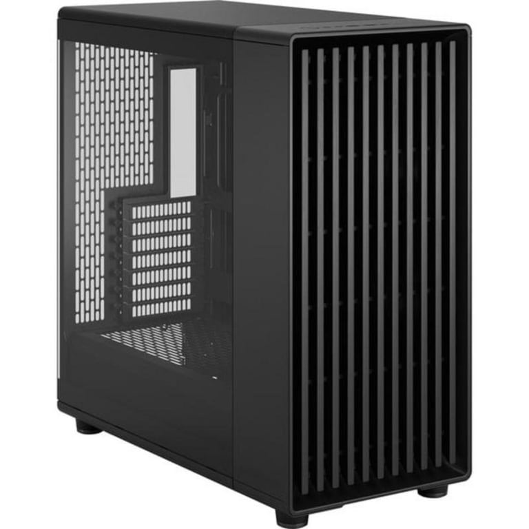 North XL Momentum Black – Boîtier PC Gaming à Haut Flux d'air, Panneau latéral en Verre, façade en chêne Noirci, 3 Ventilateurs Momentum 140 mm Inclus, Compatible ATX/E-ATX - Neuf