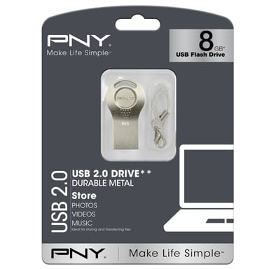 PNY Attaché i 8GB unidad flash USB USB tipo A 2.0 Oro