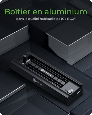 ICY BOX IB-180MC-C31 Enceinte ssd Noir M.2