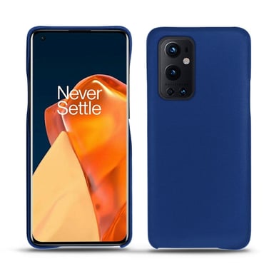 Coque cuir OnePlus 9 Pro -  - Bleu - Cuir lisse