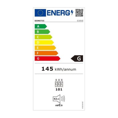 DOMETIC Cave a vin de vieillissement C101G - Monozone - 101 bouteilles