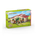 Schleich Figurina 42195 - Animale da fattoria - Stalla con cavalli e accessori