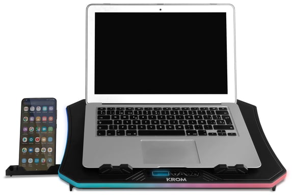 Krom Kooler système de refroidissement pour ordinateurs portables 48,3 cm (19'') 2100 tr/min Noir