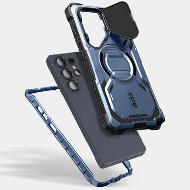 Coque Intégrale pour Samsung S25 Ultra Antichoc Compatible MagSafe Bleu