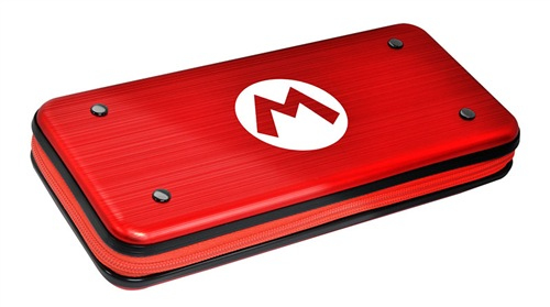 Hori Alumicase Super Mario (SWI) Boîtier robuste Nintendo Aluminium Rouge