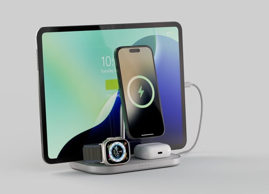 OtterBox Zens 4-in-1 Wireless Charger, Blanco