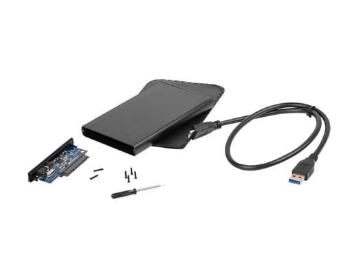 NATEC Rhino Caja de disco duro (HDD) Negro 2.5''