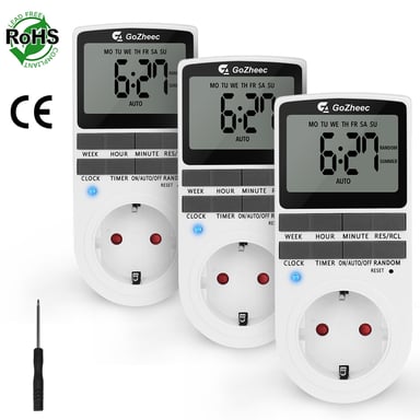 UE 3 unidades de interruptor temporizador digital