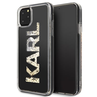 Étui Karl Lagerfeld pour iPhone 11 Pro Max noir logo Karl Glitter