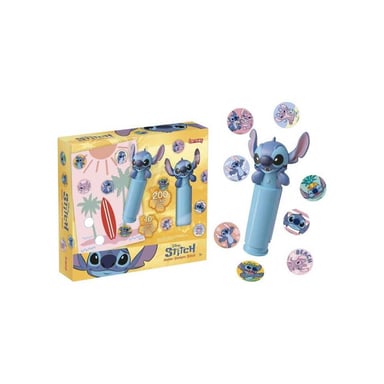 Kit Atelier Stickers Lansay Stitch Tampon magique, 200 stickers, 10 feuilles Bleu clair