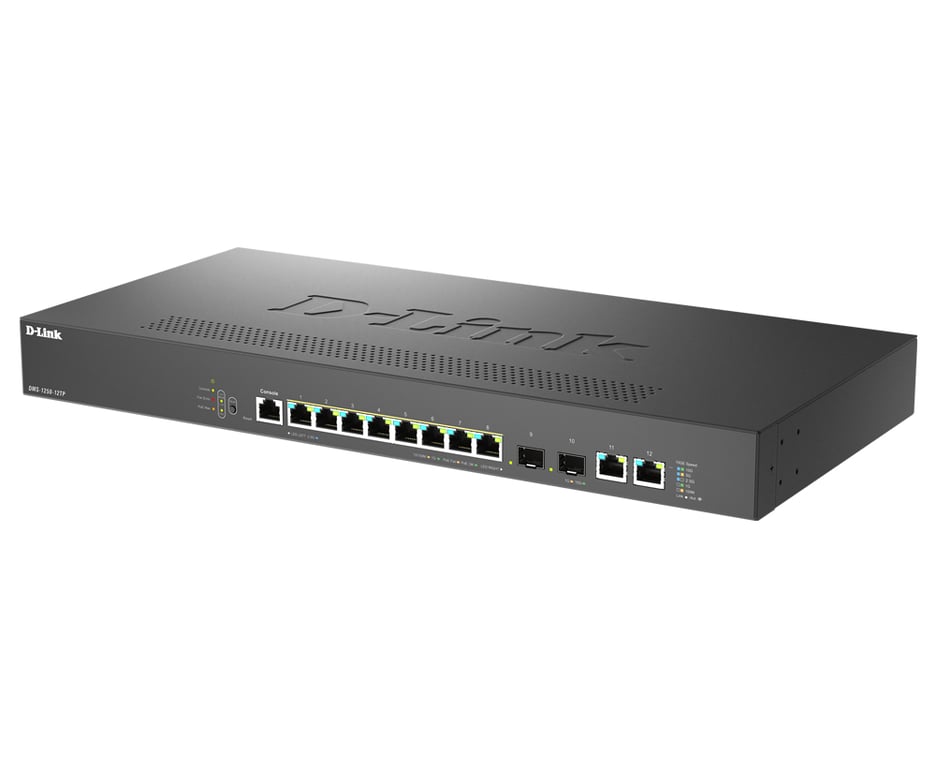D Link DMS 1250 12TPE commutateur réseau Géré 2.5G Ethernet 10010002500 Connexion Ethernet supportant 'alimentation via ce port PoE Neuf - vue 3