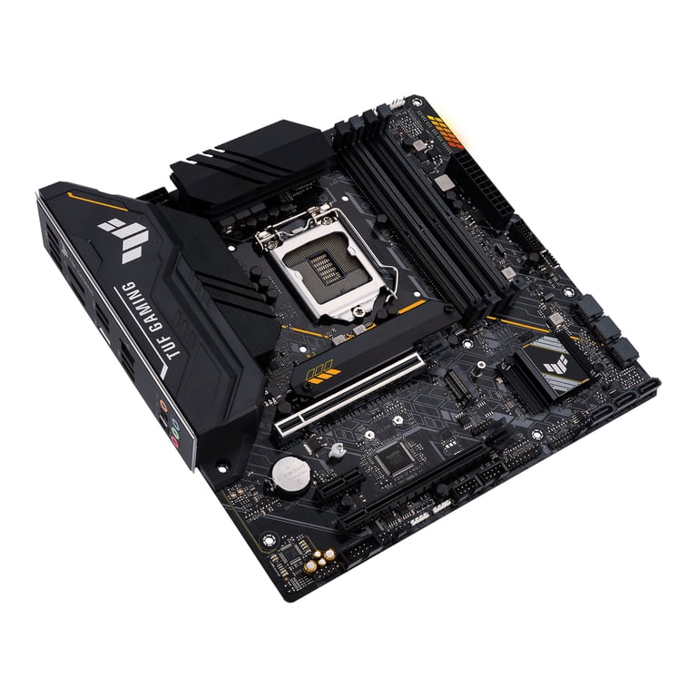 ASUS TUF GAMING B560M PLUS Carte mère micro ATX Socket LGA1200 B560 Chipset USB 3.2 Gen 2 USB C Gen1 USB 3.2 Gen 1 2.5 Gigabit LAN carte graphique embarquée unité centrale... - vue 3