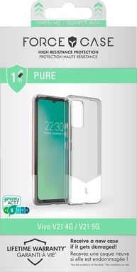 FORCE CASE FCPUREV21T funda para teléfono móvil Transparente