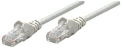 Intellinet Câble patch réseau Cat6A, 0,25 m, gris, cuivre, S/FTP, LSOH/LSZH, PVC, RJ45, contacts plaqués or, anti-accroc, avec manchon, garantie à vie