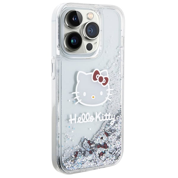 Coque de téléphone Hello Kitty iPhone 13 Pro Paillettes liquides Rigide - vue 4