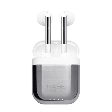 Auriculares inalámbricos Sonik Ultra On-Ear con estuche de carga, plata titanio