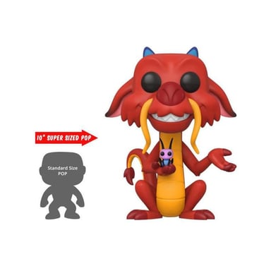 Figura de acción Funko Pop! Disney: Mulan - 10 Mushu