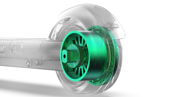 Ninebot by Segway Zing A6 12 km/h Noir, Vert 2,5 Ah