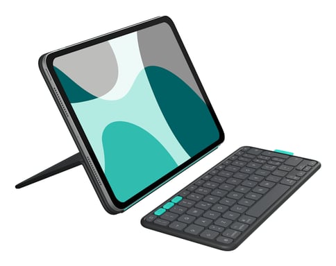 Logitech Flip Folio QWERTZ Suisse Bluetooth Graphite