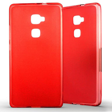 Coque silicone unie compatible Givré Rouge Huawei Mate S