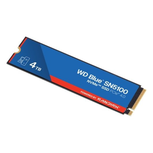 WD SN5100 SSD 4 To interne .2 2280 PCIe 4.0 x4 NVMe - vue 3