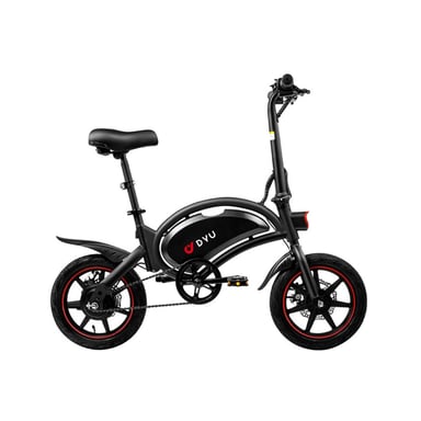 Bicicleta Eléctrica DYU D3F 14'' - Motor 250W Batería 36V10Ah Alcance 40KM Frenos de Disco - Negro